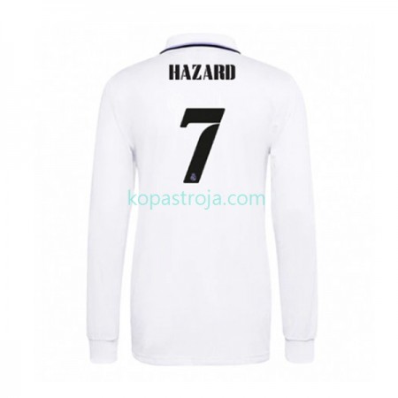 Billiga Fotbollströjor Real Madrid Eden Hazard 7 Hemma tröja 2022/23 Långärmad